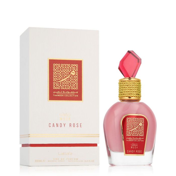 Lattafa Candy rose musk eau de parfum thameen collection 100 ml vaporizador Lattafa Candy rose musk eau de parfum thameen collection 100 ml vaporizador