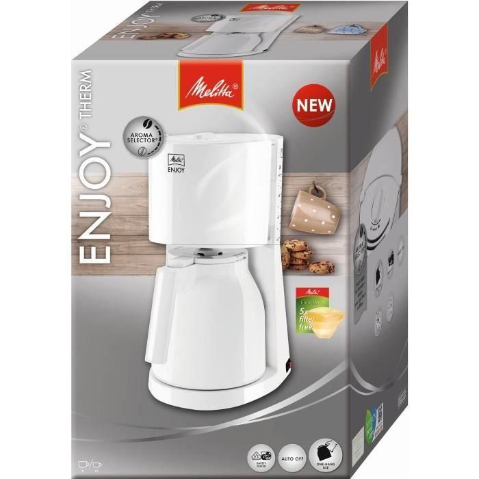 MELITTA 1017-05 Cafetera de filtro con jarra aislada Enjoy II Therm - Blanco 2 MELITTA 1017-05 Cafetera de filtro con jarra aislada Enjoy II Therm - Blanco 2