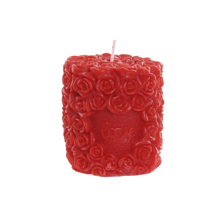 DKD Home Decor Vela Rojo 7 x 8 x 7 cm (24 Unidades)