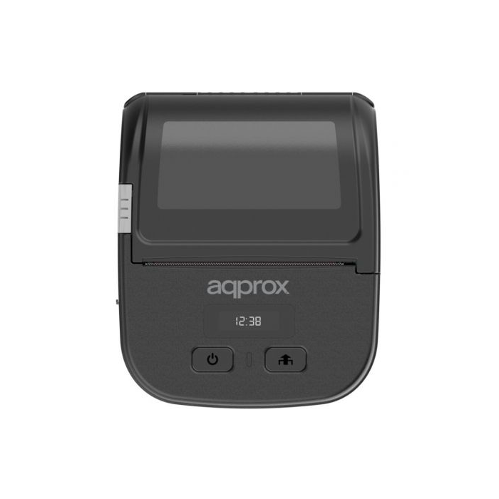 Impresora de Tickets Approx appPOS80PORTABLEWIFI/ Térmica/ Ancho papel 80mm/ USB-Bluetooth-WiFi/ Negra 1