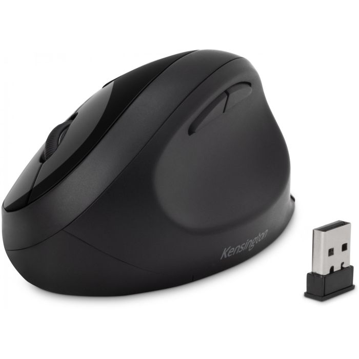 Kensington Pro Fit Ergo Ratón Inalámbrico Ergonómico Dual 2.4GHz/Bluetooth, 1600 DPI, Clics Silenciosos, 5 Botones, Negro 3 Kensington Pro Fit Ergo Ratón Inalámbrico Ergonómico Dual 2.4GHz/Bluetooth, 1600 DPI, Clics Silenciosos, 5 Botones, Negro 3