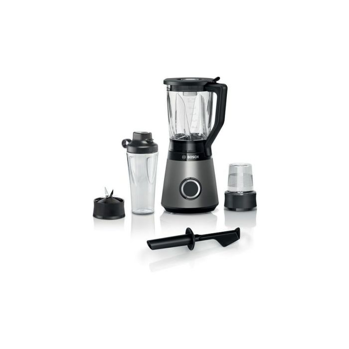 Bosch MMB6177S Batidora de vaso VitaPower Serie 4, 1200W, 1.5L, función de impulso, picahielos, negra