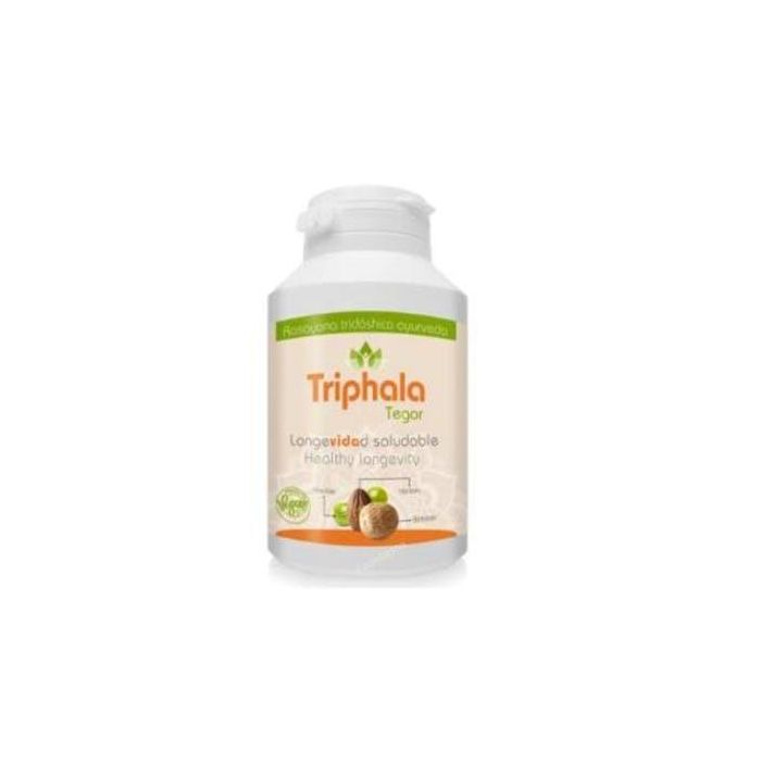 TEGOR Triphala 60 Cápsulas, Mezcla de Plantas Ayurvédicas, Apto para Veganos, 500mg por Cápsula