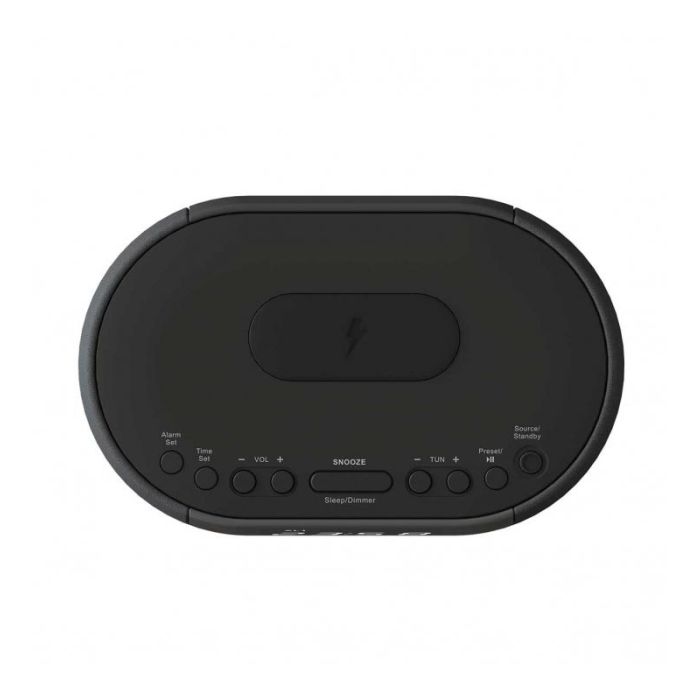 Grundig Radio Reloj Despertador con Carga Inalámbrica Qi - AM/FM, DAB+, USB