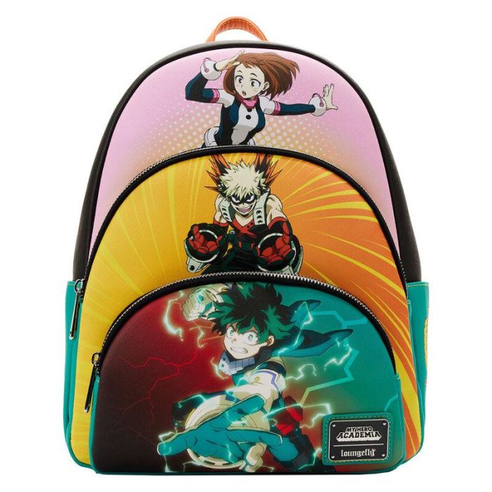 Loungefly Mochila My Hero Academia 31cm – Polipiel Saffiano y Forro a Juego