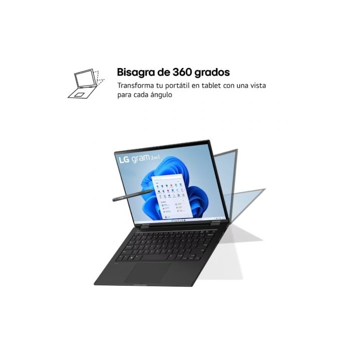 LG Portatil Gram 2 En 114T90S. W11 Home. Intel Core Ultra 7. 16Gb. 512Gb Ssd. 1,2Kg 1 LG Portatil Gram 2 En 114T90S. W11 Home. Intel Core Ultra 7. 16Gb. 512Gb Ssd. 1,2Kg 1