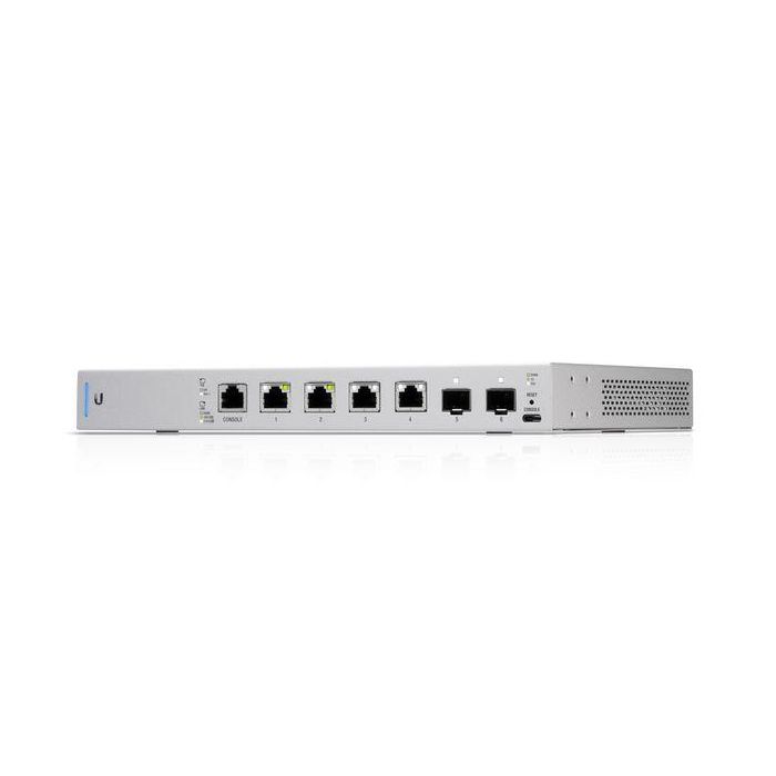 Ubiquiti US-XG-6POE Managed Switch 10G Ethernet PoE++ con 4 Puertos RJ-45 10G y 2 SFP+, Montaje en Rack 1U 3