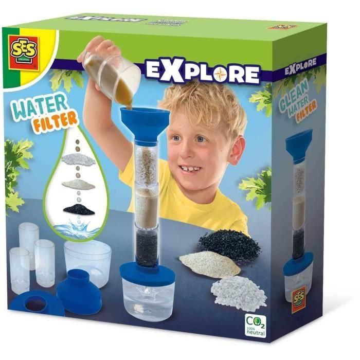 Filtro limpiador de agua - Juguete educativo - SES CREATIVE - Descubre la ciencia y la naturaleza con el filtro de agua. Filtro limpiador de agua - Juguete educativo - SES CREATIVE - Descubre la ciencia y la naturaleza con el filtro de agua.