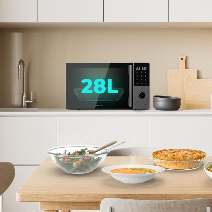 Microondas con Grill Cecotec 2800 Negro 2200 W 28 L 2 Microondas con Grill Cecotec 2800 Negro 2200 W 28 L 2
