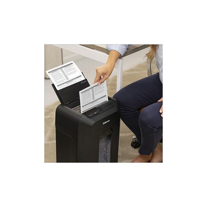 Fellowes AutoMax 90M Trituradora de Papel Partikelschnitt 90 Hojas 4x12mm P-4 Negro 6