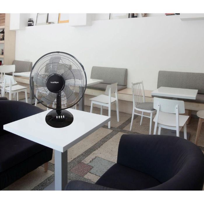 Ventilador de Sobremesa Bastilipo BARROSA Negro 50 W