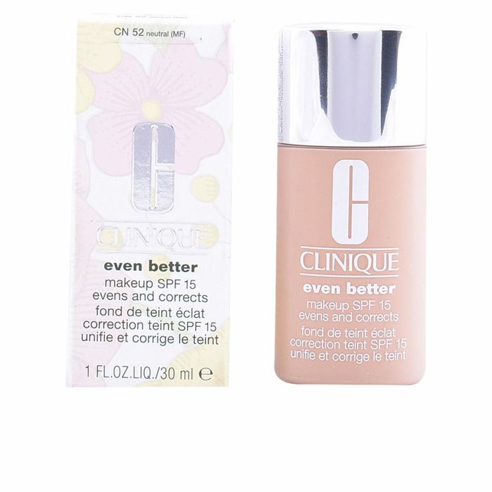 Clinique #CN28-ivory Base de Maquillaje Líquida Even Better Cobertura Impecable, Reduce Manchas, Hidratante, SPF 15, Tono Ivory 30ml 3