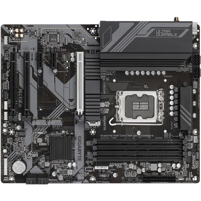 GIGABYTE Z790 D AX Placa base Intel Z790 LGA 1700 DDR5 7600MHz Wi-Fi 6E 2.5GbE LAN 3x M.2 ATX para Intel 14ª/13ª/12ª Gen 3 GIGABYTE Z790 D AX Placa base Intel Z790 LGA 1700 DDR5 7600MHz Wi-Fi 6E 2.5GbE LAN 3x M.2 ATX para Intel 14ª/13ª/12ª Gen 3