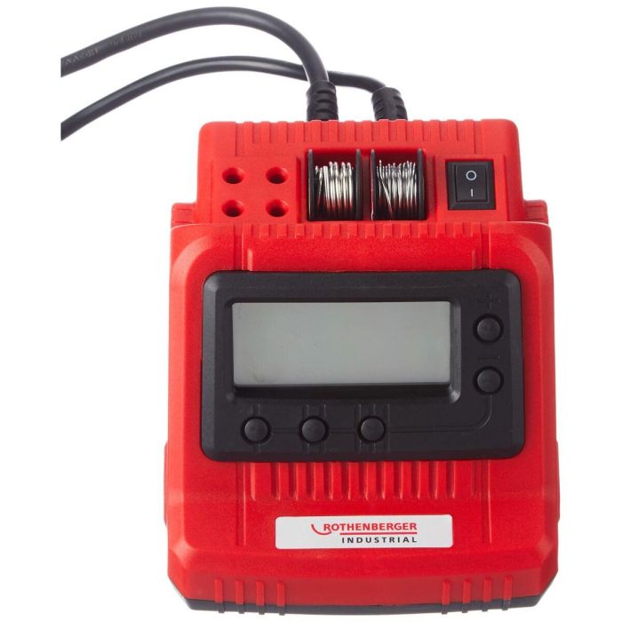 Rothenberger Estación de Soldadura Digital 60W con Temperatura Regulable 200-450°C, 3 Puntas y 2 Bobinas de Estaño 3