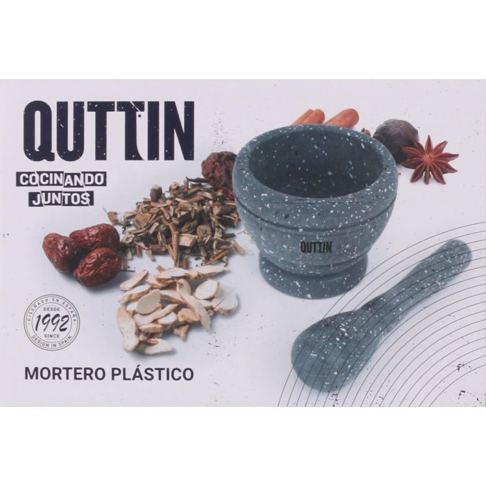 Quttin Mortero con Mazo de Plástico, 11 x 9 cm (12 Unidades) 1