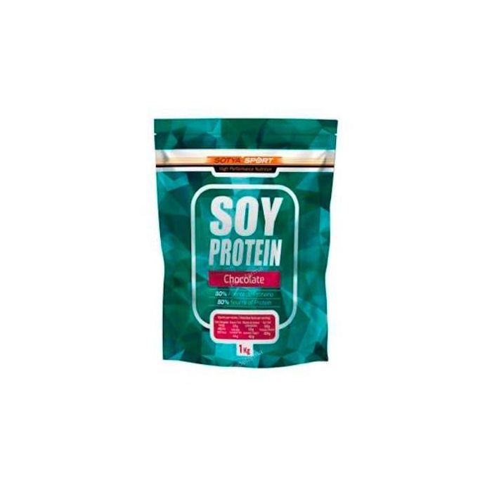 SOTYA Proteínas de Soja Chocolate 1Kg. Apoya el Mantenimiento Muscular, 80% Proteína, Sin OMG, Disolver 30g en 250ml
