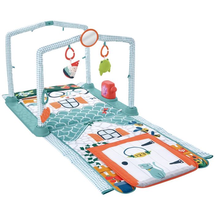 Fisher-Price Hjk45 Gimnasio de Actividades Juega y Gatea 3 en 1 para Bebés - Alfombra, Túnel Casita de Campo, Luces y Música 1 Fisher-Price Hjk45 Gimnasio de Actividades Juega y Gatea 3 en 1 para Bebés - Alfombra, Túnel Casita de Campo, Luces y Música 1