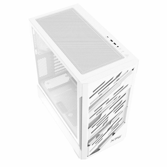 XPG STARKER AIR BTF Midi Tower Caja PC Gaming Panel Perforado con 4 Ventiladores ARGB, Compatible ATX Conector Inverso, Blanco 7