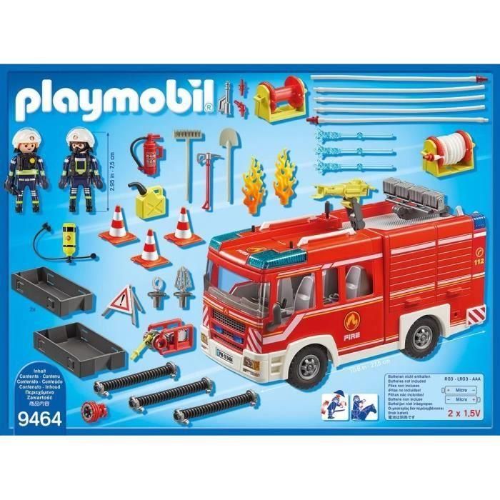Playmobil Ciudad Acción - Camión Bomberos con 2 Figuras y Herramientas, Recomendado +4 Años 2 Playmobil Ciudad Acción - Camión Bomberos con 2 Figuras y Herramientas, Recomendado +4 Años 2
