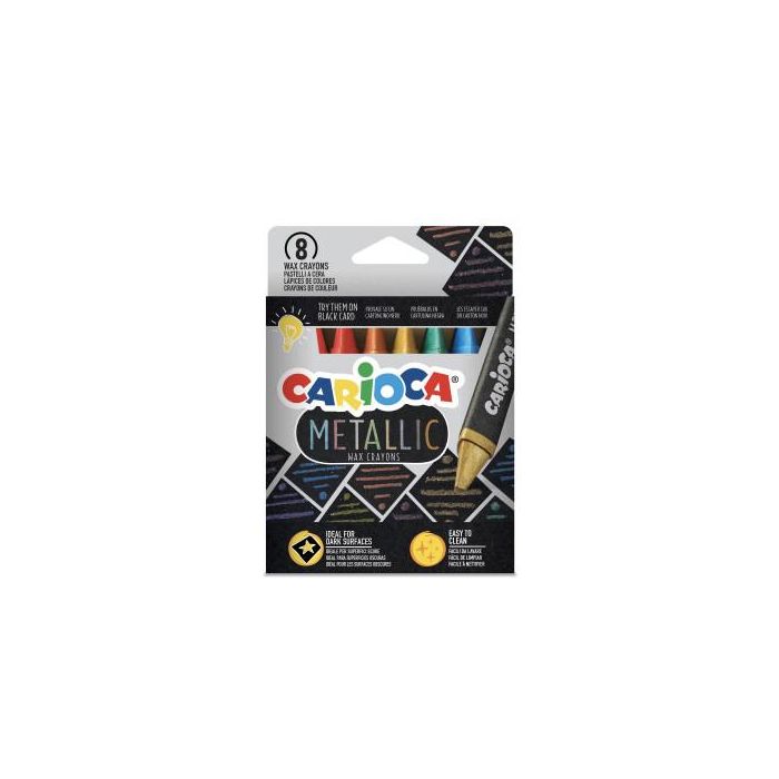 Carioca Ceras Maxi Wax Metallic - 8 Uds