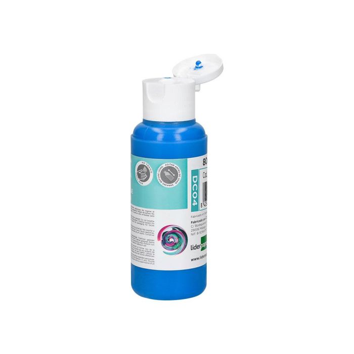 Pintura Acrilica Liderpapel Bote De 80 mL Cian 2