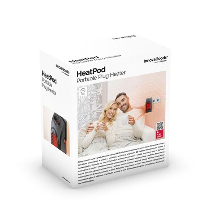 Innovagoods Calefactor termocerámico de enchufe Heatpod 400W v0101227 - Diseño ultraligero, fácil de usar 3 Innovagoods Calefactor termocerámico de enchufe Heatpod 400W v0101227 - Diseño ultraligero, fácil de usar 3