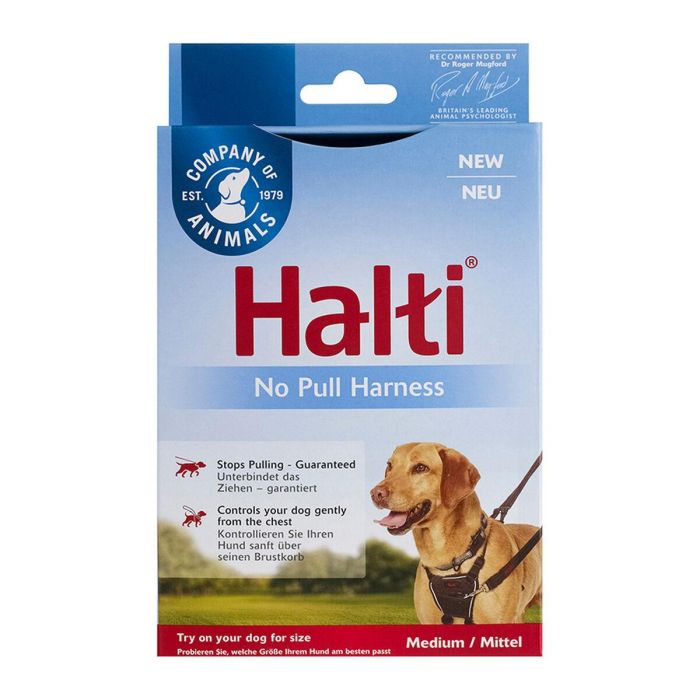Company Of Animals Halti Arnés Antitirones No Pull Harness Negro Talla M Cuello 34-50cm