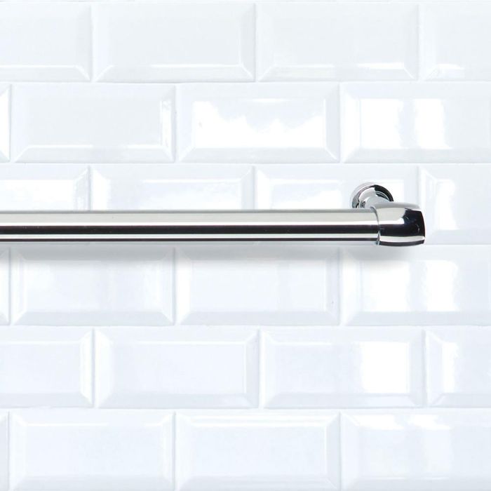 Metaltex Barra de colgar para cocina Leonardo 78cm Metal cromado con elementos de fijación incluidos 1 Metaltex Barra de colgar para cocina Leonardo 78cm Metal cromado con elementos de fijación incluidos 1