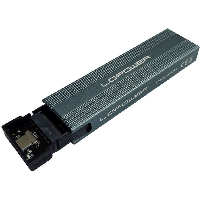 M.2 LC-M2-C-MULTI-3 LC-Power USB3.2 M.2-SSD-Gehäuse (NVMe & SATA) 3