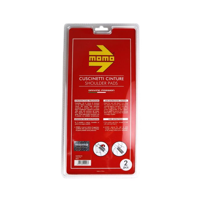 Momo Set Almohadillas Cinturón Coche Negro Mate MOMLSHPE4CB 3