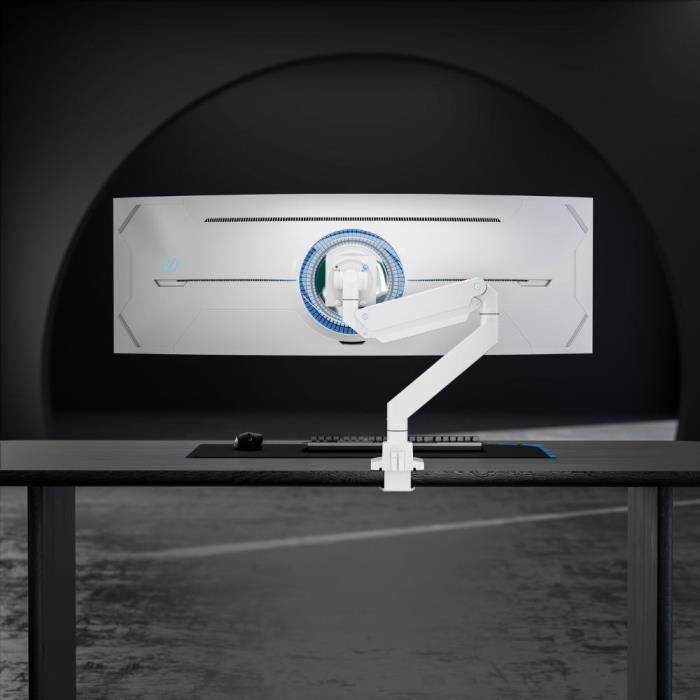 Soporte de pantalla articulado para escritorio - OPLITE - MT57 - Blanco 1 Soporte de pantalla articulado para escritorio - OPLITE - MT57 - Blanco 1