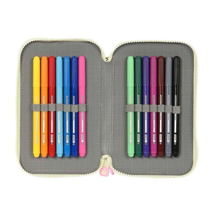 Estuche Escolar con Accesorios Glow Lab Magic flow Beige 12.5 x 19.5 x 4 cm (28 piezas) 4 Estuche Escolar con Accesorios Glow Lab Magic flow Beige 12.5 x 19.5 x 4 cm (28 piezas) 4
