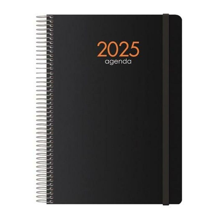 Agenda SYNCRO DOHE 2024 Negro Cuarto 15 x 21 cm Anual 2025