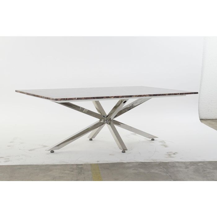 Mesa Centro Moderno DKD Home Decor Plateado 80 x 45 x 130 cm 5 Mesa Centro Moderno DKD Home Decor Plateado 80 x 45 x 130 cm 5