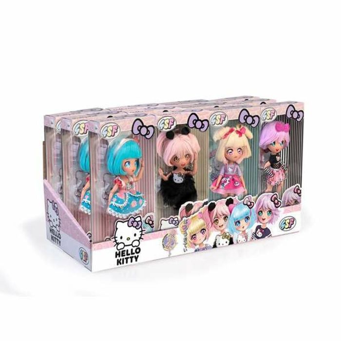 Muñeca hello kitty con15 puntos de articulacion y accesorios 19.5 cm. - modelos surtidos 9