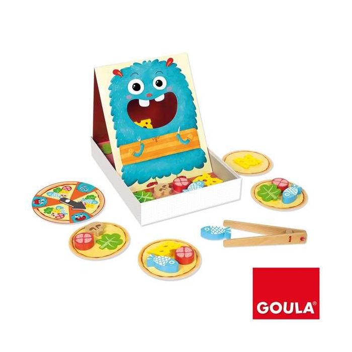 Goula Juego de Destreza Hungry Monster de Madera - Prepara la Pizza del Monstruo Tragón para Niños 3+ Años (Hasta 4 Jugadores) 10 Goula Juego de Destreza Hungry Monster de Madera - Prepara la Pizza del Monstruo Tragón para Niños 3+ Años (Hasta 4 Jugadores) 10