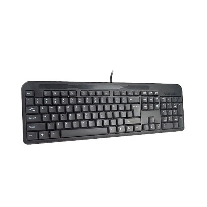 Q-connect Teclado Negro con Cable 1,5 m Compatible Windows 1
