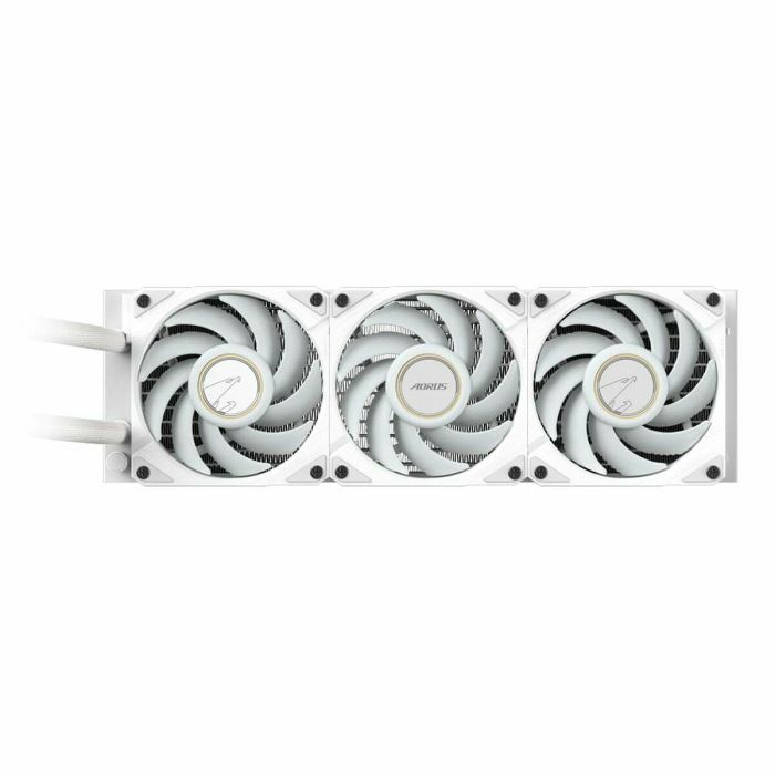 GIGABYTE AORUS WATERFORCE X II 360 ICE Sistema de Refrigeración Líquida AIO para Procesador, 3x 12cm, LCD Edge View, ARGB, 300W TDP, Blanco 1