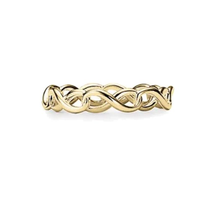 Anillo Mujer LIU JO LJ2384M10 Dorado 10 Anillo Mujer LIU JO LJ2384M10 Dorado 10