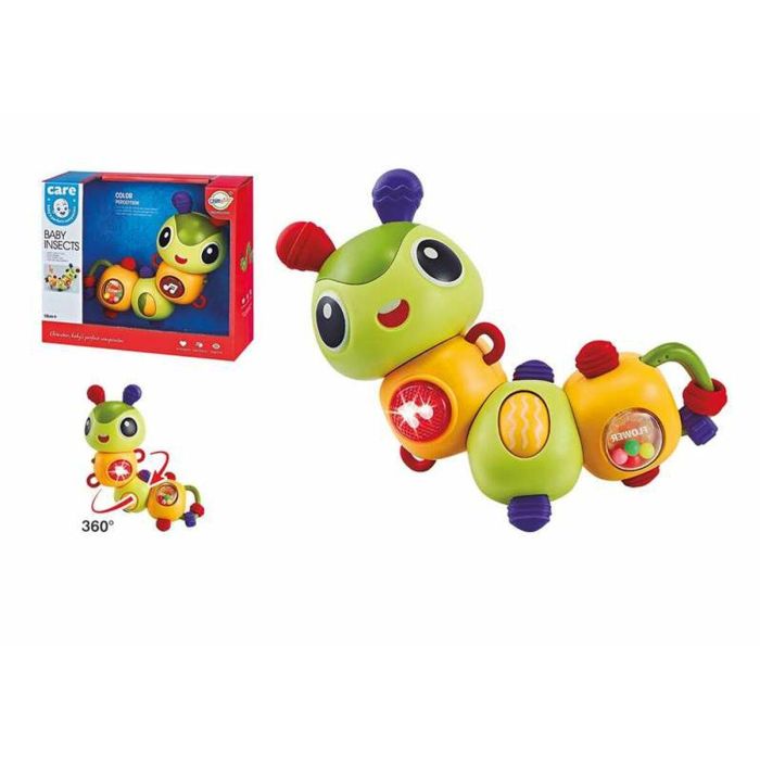 Oruga actividades infantiles, con luces y sonidos, puede girar 360º, 14x16cm 1 Oruga actividades infantiles, con luces y sonidos, puede girar 360º, 14x16cm 1
