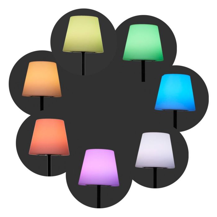 Home Deco Factory Lámpara Pie Recargable LED Colores USB 4 Home Deco Factory Lámpara Pie Recargable LED Colores USB 4