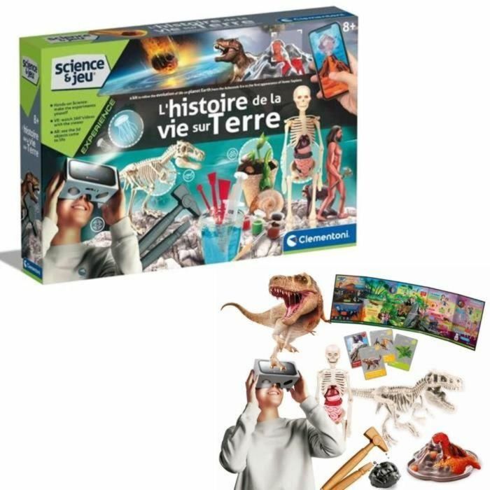Clementoni CLE8005125527366 Kit de Ciencia y Juegos La Historia de la Vida en la Tierra con Realidad Virtual y Más de 50 Experimentos 1 Clementoni CLE8005125527366 Kit de Ciencia y Juegos La Historia de la Vida en la Tierra con Realidad Virtual y Más de 50 Experimentos 1