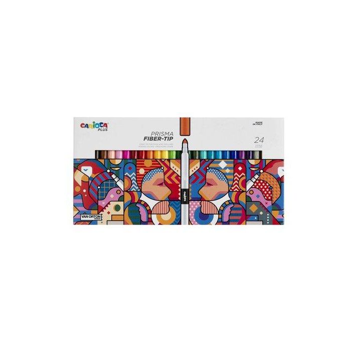 Rotulador Fibra Carioca Plus Caja De 24