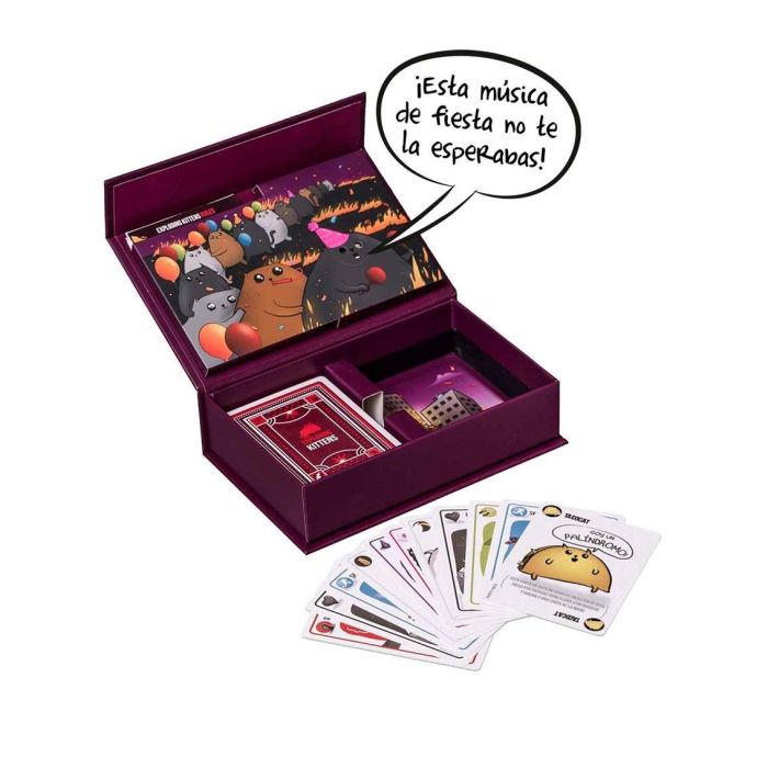 Asmodee Juego de Mesa Exploding Kittens Party Pack para hasta 10 Jugadores, Juego de Cartas Estratégico para Fiestas 1