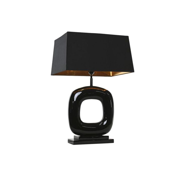 DKD Home Decor 1c25 Lámpara de Sobremesa Acero Patinado Negra E27 50W con Plafón Poliéster, 83x50x30 cm 6 DKD Home Decor 1c25 Lámpara de Sobremesa Acero Patinado Negra E27 50W con Plafón Poliéster, 83x50x30 cm 6