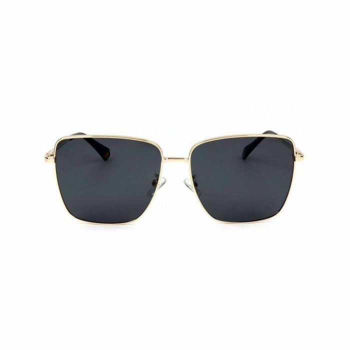 Polaroid 6164/G/S - Gafas de sol para mujer, forma cuadrada, acero inoxidable, 145 mm