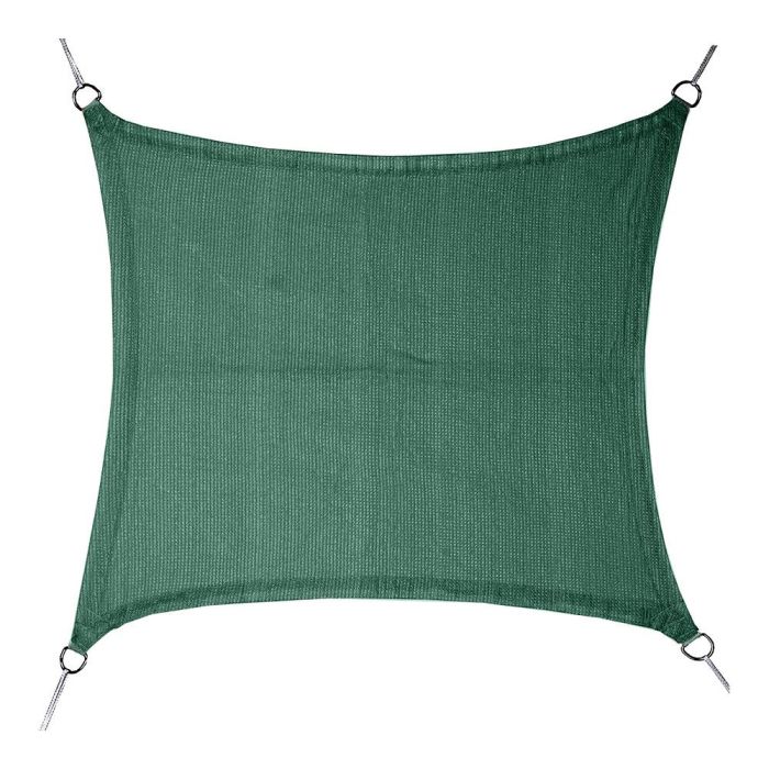 Toldo vela cuadrado verde 5 x 5 m