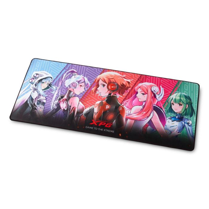 XPG Frontline XL Saga Series Alfombrilla de Ratón para Juegos XL, 900x400x3mm, Microfibra, Base Antideslizante y Bordes Reforzados, Multicolor 3