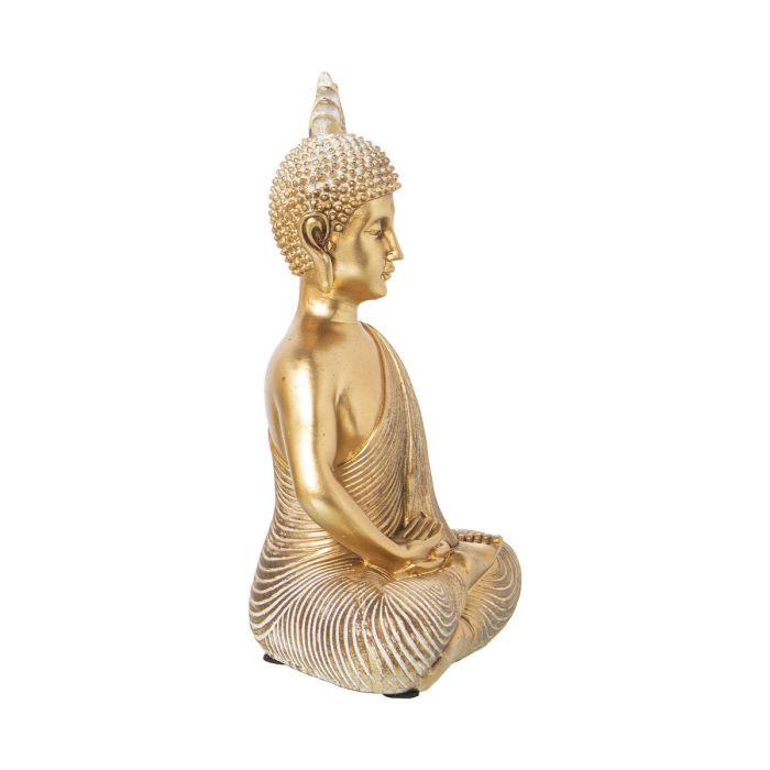 Figura Decorativa Alexandra House Living Dorado Acrílico Plástico Melamina Buda 2