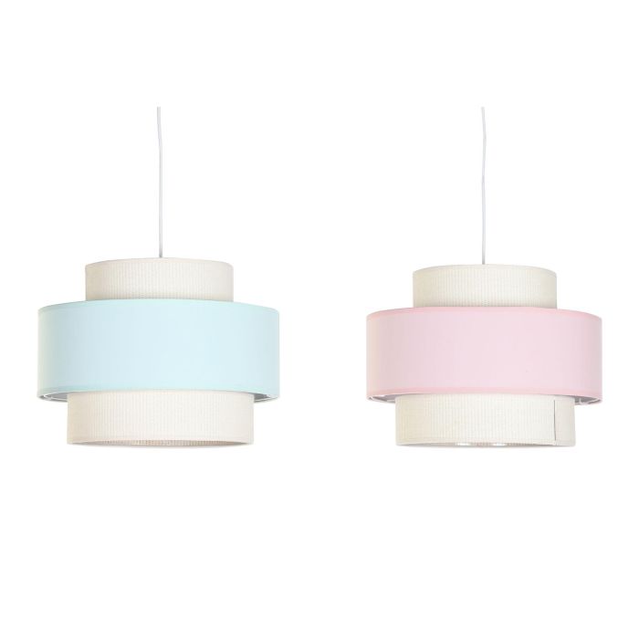 DKD Home Decor Lámpara Techo Urban Verde Jade Rosa Palo 40x30x40 cm 1